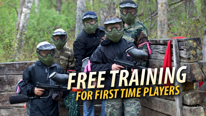 Kids learn to play paintball