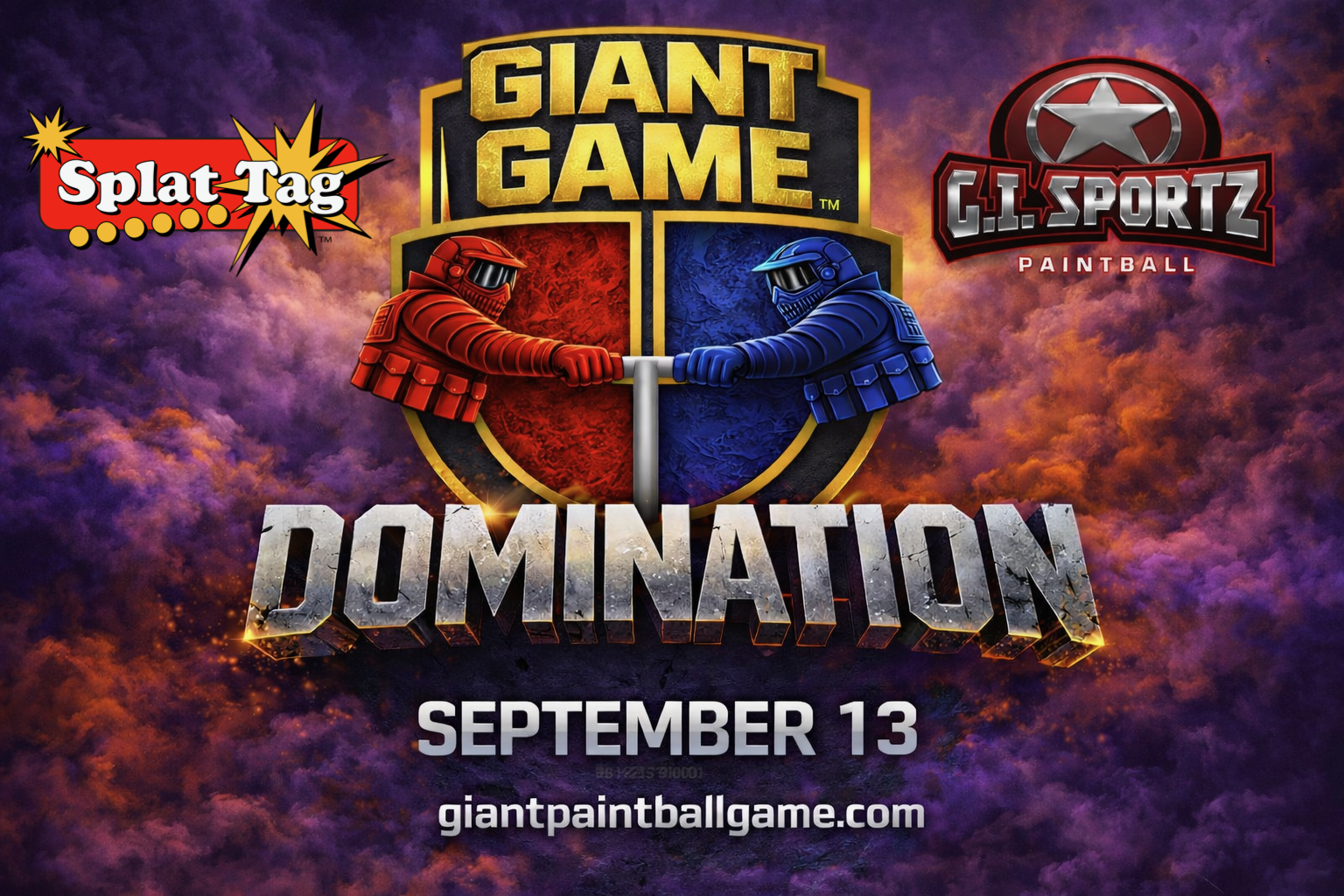 Domination - Giant Paintball Game Sept 13, 2026