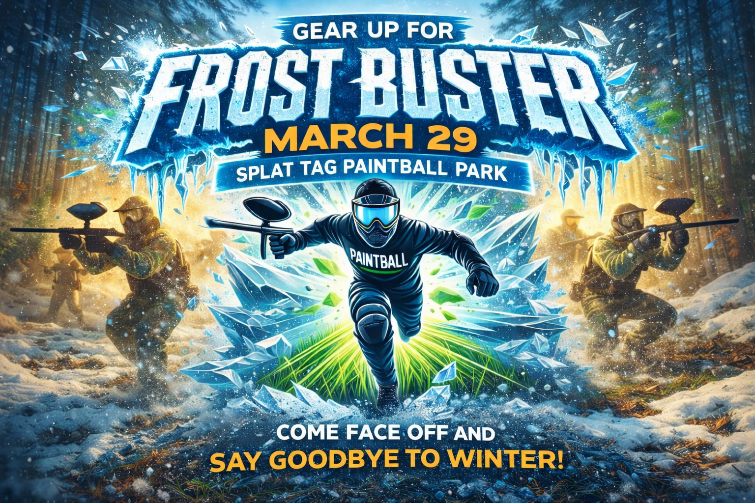 Frost Buster Big Paintball Game Mar 29, 2026 at Splat Tag