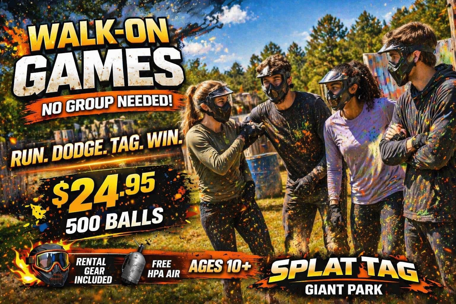 Splat Tag Giant Game Park